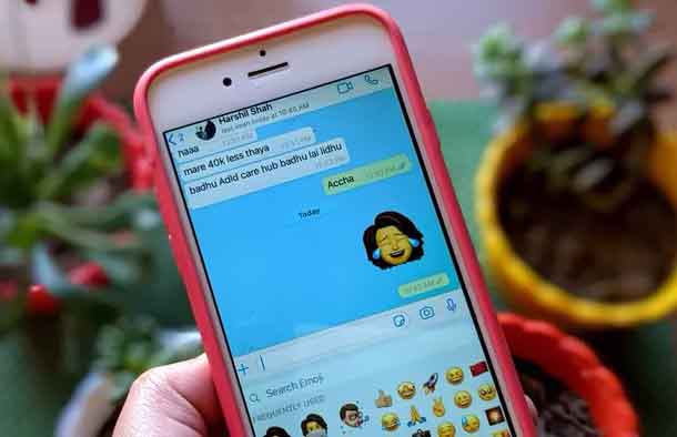 Comment utiliser les autocollants iMessage (Memoji) dans WhatsApp